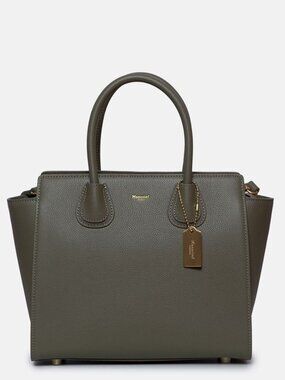 Moncrief London Italian Leather Classic Structured Bag – Timeless Luxury